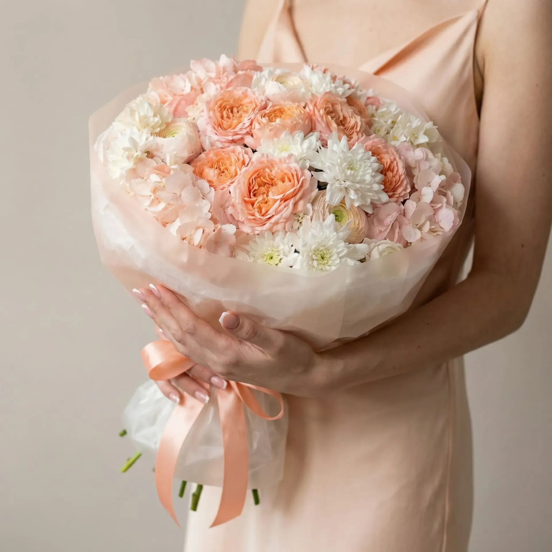Bouquet "Peach Velvet"
